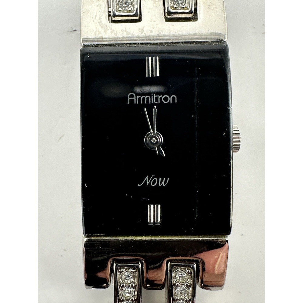 Armitron Now 75/3699SV Silver Tone 15MM 7" Analog Women's Watch New Battery Q